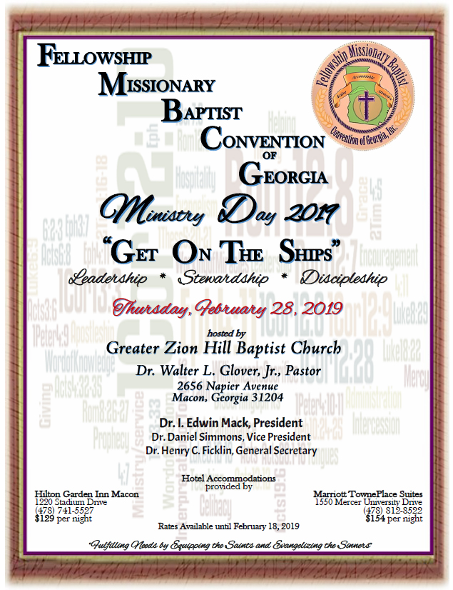 FMBCG Ministry Day 2019 – Fellowship Missionary Baptist Convention Of ...